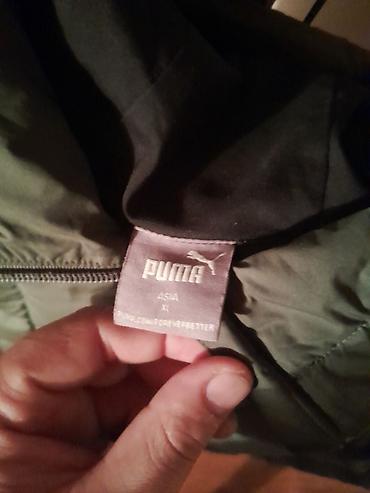 куртка хаки: Мужская куртка, XL, Puma, Б/у, цвет - Зеленый, Самовывоз — 3