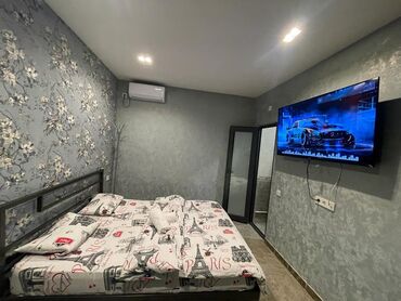 сдается квартира в кара балте: 1 бөлмө, Душ кабинасы, Жаздык, жууркан-төшөк каптары, Кондиционер