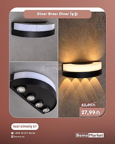 Divar brası divar işığı Müasir və zərif dizayna malik divar işığı lalafo.az -da Divar brası divar işığı Müasir və zərif dizayna malik divar işığı