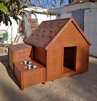 Yuvalar: Müxtəlif dizaynlarda mövcud olan bu taxta it evləri ev heyvanlarınız — 2