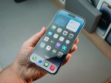 Apple iPhone: IPhone 14 Pro Max, Б/у, 128 ГБ, Белый, Зарядное устройство, Защитное стекло, 92 %