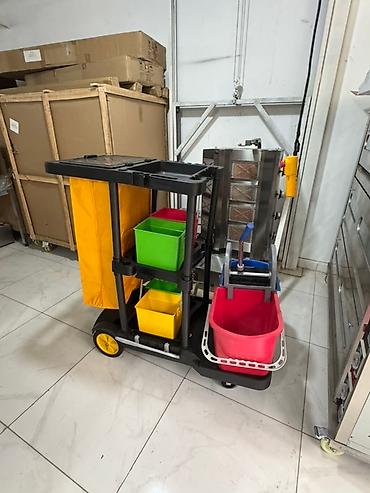 matorlu araba: Peşəkar təmizlik arabası – çoxfunksiyalı komplekt - Möhkəm plastik — 8