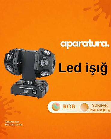 mini itx: ✨ İşıqlar yansın, səhnə canlansın!** ✨ 2 başlı LED Mini Moving Light — 1