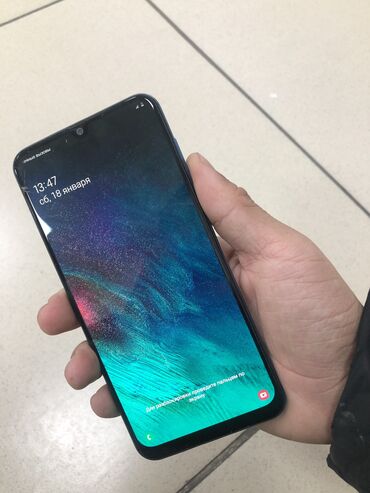 Samsung: Samsung Galaxy A30, Б/у, 32 ГБ, цвет - Голубой, 2 SIM