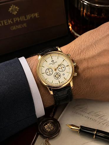 ucuz saat: Yeni, Qol saatı, Patek Phillipe, rəng - Qara — 6
