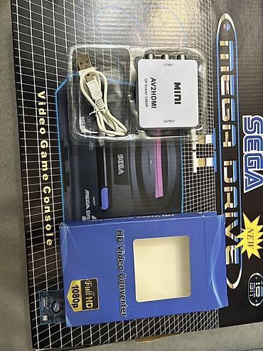 retro konsol: SEGA Mega Drive II 16-bit video oyun konsolu Tezedi hec istivade — 4