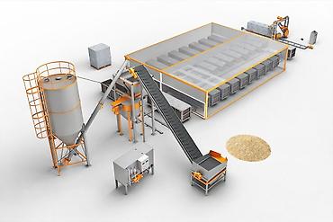 Производство газоблоков: Высокоэффективная линия для производства газоблоков Комплексное — 2