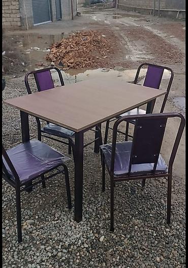 otracaqlar: Mətbəx üçün, Yeni, Açılmayan, Dördbucaq masa, 16 stul — 9