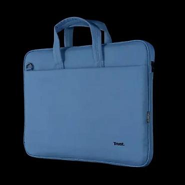 laptop sto: Trust torbica za laptop – plava, mekano postavljena, sa ručkama i — 2