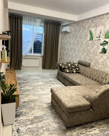 сдается 2 комнатная квартира в джале: 2 комнаты, 77 м², Элитка, 4 этаж, Евроремонт