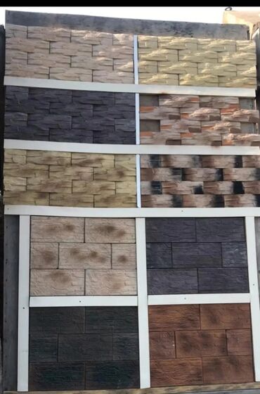 Dekorativ daşlar: Dekorativ fasad və daxili divar daş panelləri - Material: Beton — 18