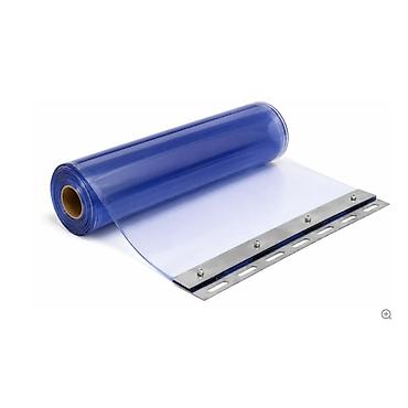 plisani: Antistatična PVC trakasta zavesa – plavo providna, dimenzije 200 × 2 — 2