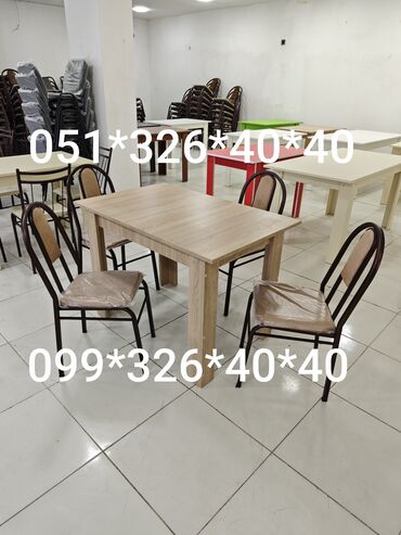 Masa və oturacaq dəstləri: Kafe, yeməkxana və ev üçün masa-stul dəstləri Məhsul təsviri: - — 15