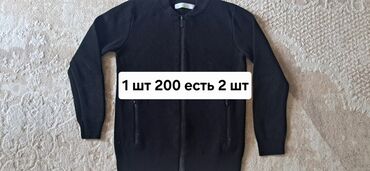 ручной калеска: Детские кофты и худи 1) Черная трикотажная кофта на молнии - Цвет