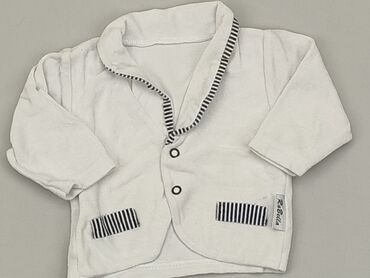 sweterek biały dziewczęcy: Cardigan, 0-3 months, condition - Good