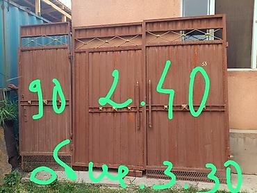 Распашные ворота: Читать описание! Продаётся вороты с калиткой стоимость 10000сом Ширина — 2