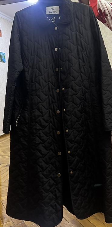 Lalezar brendinin qadın uzun kapşonkasız quilted palto/kurtkası