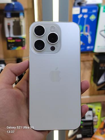 iphone xr бу: IPhone 15 Pro, Б/у, 256 ГБ, Серебристый — 1