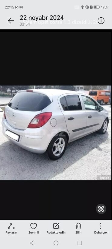 Opel: Opel corsa 1.3 dizel il 2007 problemsiz ve hergun surulen masindi