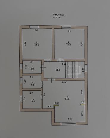 Продажа коттеджей и домов: 6 комнат, 156 м², 4 соток, Бишкек, Агентство недвижимости — 16