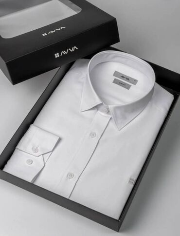klassik geyimler kisi: Рубашка 2XL (EU 44), цвет - Белый