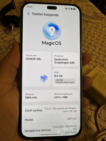 Honor: Honor X8c, 128 GB, rəng - Yaşıl — 2