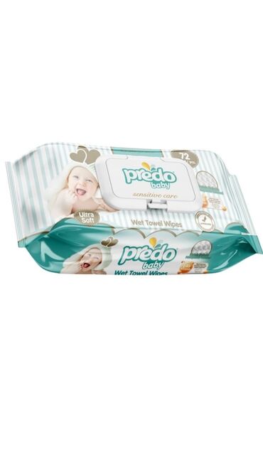 Manejlər: Predo Baby nəm uşaq salfetləri – Sensitive Care seriyası qiymeti