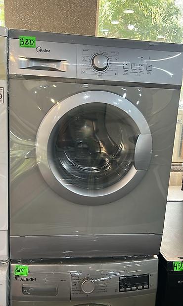 Midea ön yükləməli paltaryuyan maşın - Rəng: gümüşü - Ön paneldə