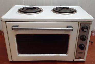mini pec: Elektrik mini soba və iki gözlü plitə (üst-üstə kombinə model) - Üst — 1