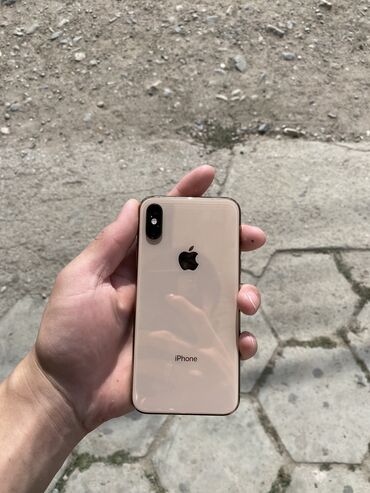 iphone qw: IPhone Xs, Б/у, 256 ГБ, Золотой, Наушники, Зарядное устройство, Защитное стекло, 79 %