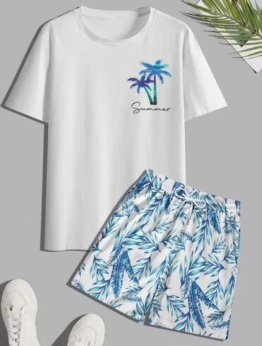 Спортивные костюмы: 🌴Мужской летний комплект: футболка + шорты🌴 🔥 Топовая новинка лета! at lalafo.kg Спортивные костюмы: 🌴Мужской летний комплект: футболка + шорты🌴 🔥 Топовая новинка лета!