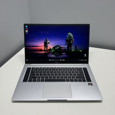 honor choice: Ноутбук, Huawei, 16 ГБ ОЗУ, AMD Ryzen 5, 16 ", Б/у, Для работы, учебы, память NVMe SSD