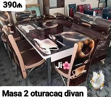 Divan və masa dəstləri: Künc divan və masa desti yeni mətbəx mebeli — 1