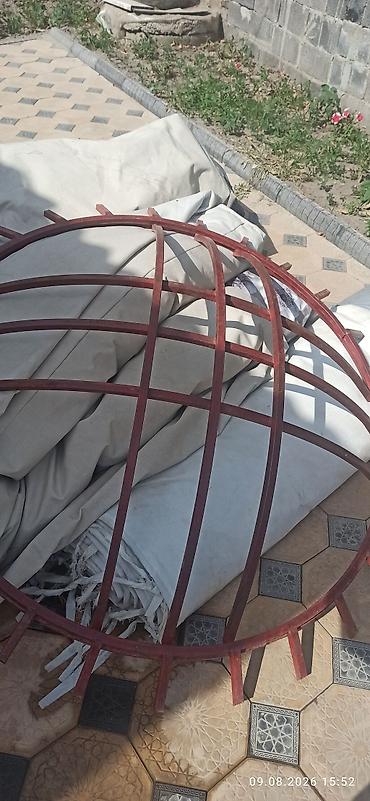 бу юрты: Боз үй сатылат абалы жакшы каркас темир менен диаметри 6м материалы — 5