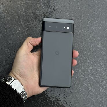Poco: Google Pixel 6, Б/у, 128 ГБ, цвет - Черный, 2 SIM, eSIM