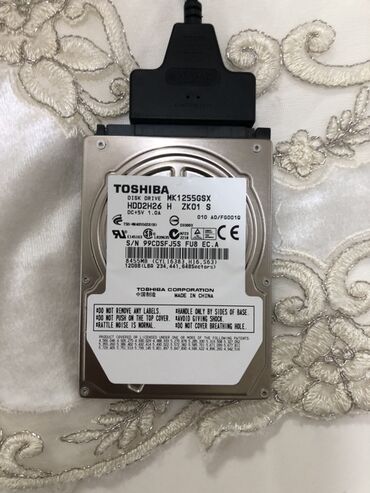 жесткий диск для ноутбук: Маалымат алып жүрүүчү, Жаңы, Toshiba, HDD, 128 ГБга чейин, 2.5", Ноутбук үчүн