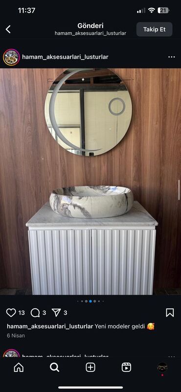 Moydadırlar: Hamam mebeli və lavabo dəstləri - Müasir dizayn: mərmər teksturalı -da lalafo.az — 61 Moydadırlar: Hamam mebeli və lavabo dəstləri - Müasir dizayn: mərmər teksturalı — 61