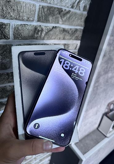 лучшие телефоны до 15000: IPhone 15 Pro Max, Б/у, 256 ГБ, Natural Titanium, Коробка — 2