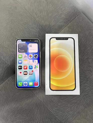 Apple iPhone: IPhone 12, 128 GB, Ağ, Zəmanət, Simsiz şarj, Face ID — 2
