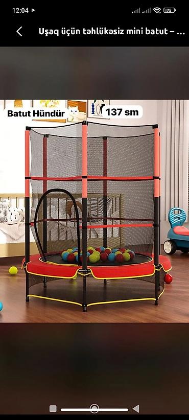batut almaq: Uşaq üçün təhlükəsiz mini batut - Tip: Evdaxili (mini) batut — 4