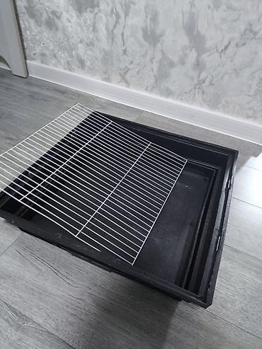 Qəfəslər: Böyük ölçülü quş qəfəsi - Material: möhkəm metal barlar, açıq sarı — 3
