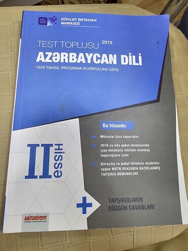 azərbaycan dili test toplusu 2 ci hissə pdf 2019: Azerbaycan dili 2 ci hisse Test toplusu
