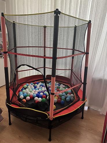 ucuz scooterlar: Uşaqlar üçün təhlükəsizlik torlu mini batut — top hovuzu funksiyası — 1