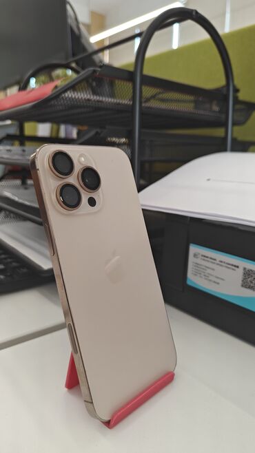 айфон 6 нарын: IPhone 16 Pro Max, Б/у, 256 ГБ, Desert Titanium, Защитное стекло, Кабель, Коробка, 97 %