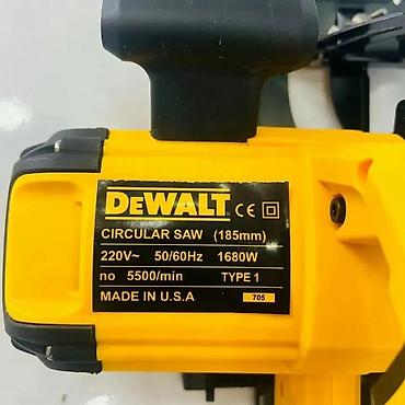 Digər mişarlar: DEWALT dairəvi mişar (185 mm) - Güc: 1680 W - Gərginlik: 220 V, 50/60 — 3