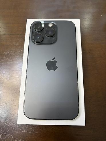 спрунки ххх: IPhone 14 Pro, Б/у, 128 ГБ, Black Titanium, Коробка, 100 % — 1
