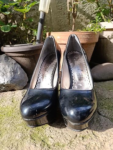 tn marke: Lakovane salonke br 38,poreklo Turska,visina stikle 12 cm,gaziste 22 — 2