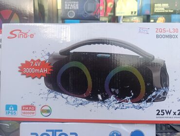 портативный: Портативная акустика Sing-e ZQS‑L30 Boombox - Мощность: 25 Вт x2