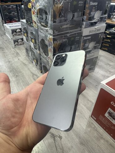apple macbook qiymeti: IPhone 12 Pro, 256 GB, Matte Silver, Simsiz şarj, Face ID, Sənədlərlə