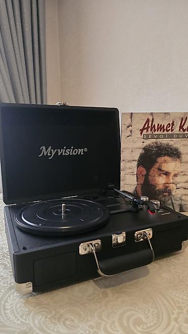 m5 disk: Myvision portativ vinil pleyer - Çamadan tipli dizayn: qapaqlı — 4